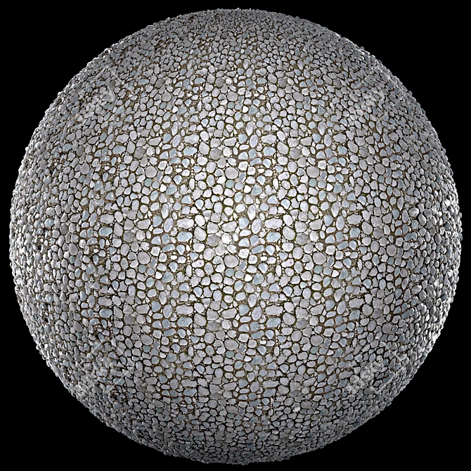 PBR 4k Metal Pavement Scan 3D model image 7