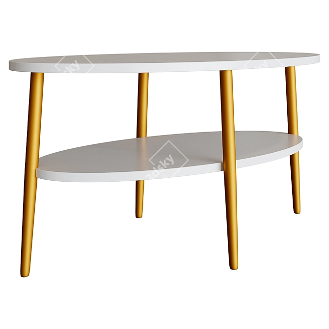 California Furniture Coffee Table 90x48x60 cm 3D model image 3