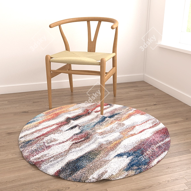 Versatile Collection: 8 Rugs for Enhanced Renderings 3D model image 2