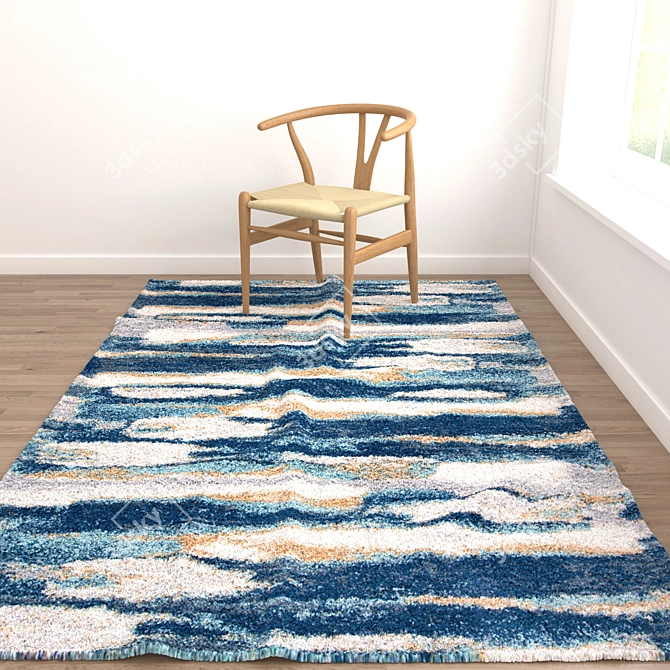 Versatile Collection: 8 Rugs for Enhanced Renderings 3D model image 5