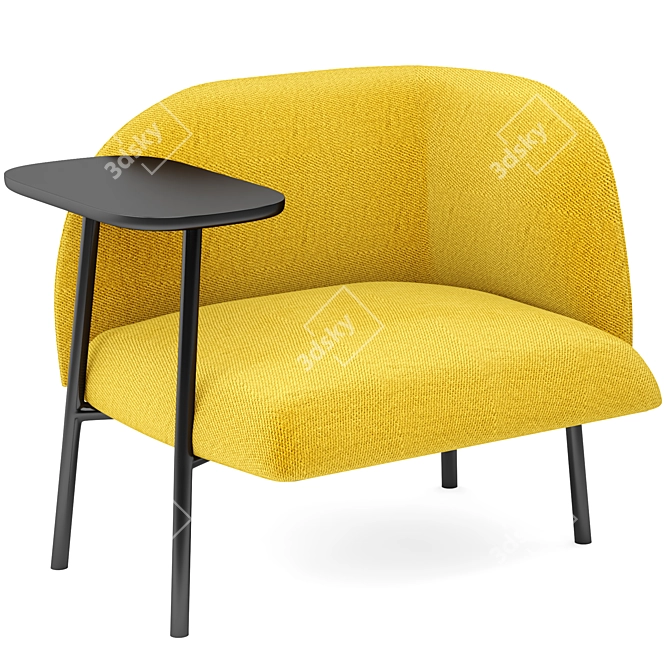 Modern BROSS SIT Armchair 3D model image 3