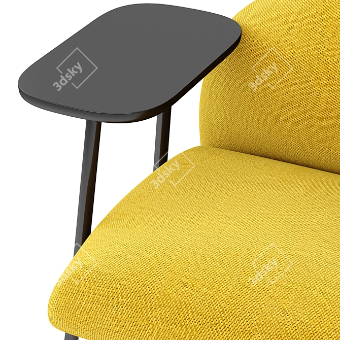 Modern BROSS SIT Armchair 3D model image 4