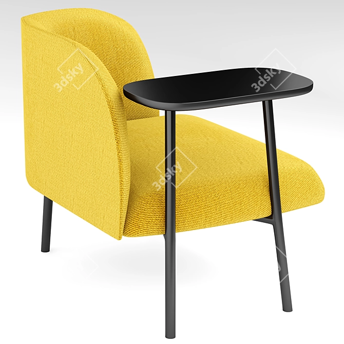 Modern BROSS SIT Armchair 3D model image 5