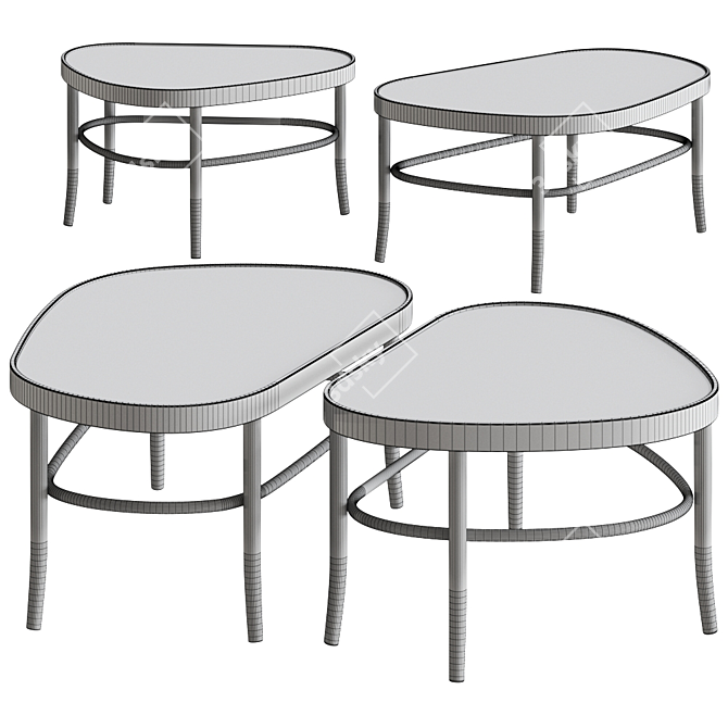 Peers Table: Elegant and Modern 3D model image 2