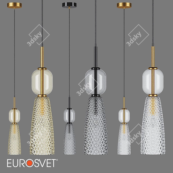 Elegant OM Pendant Lamp: Eurosvet 50211/1 3D model image 1