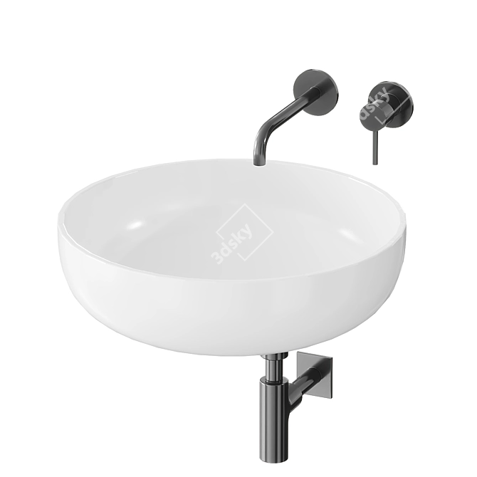 Stunning Artceram JOLIE Sink 3D model image 1