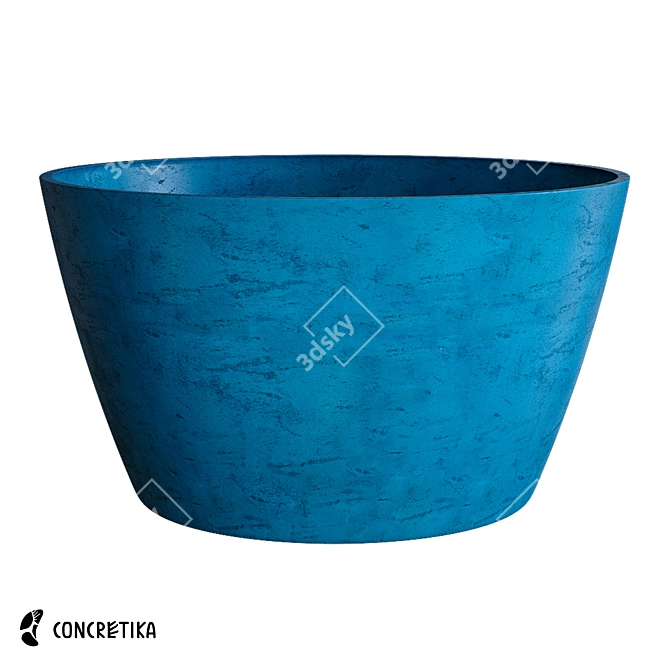 BOWL Color OM Concrete Pots Collection 3D model image 1