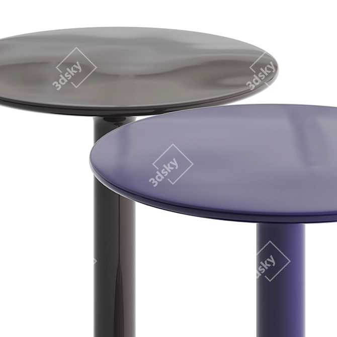 B&B Italia Spool Outdoor Small Table 3D model image 2