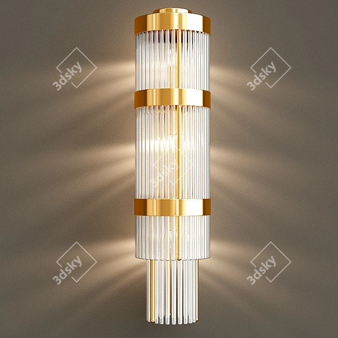 Elegant Janet Wall Sconce 3D model image 2