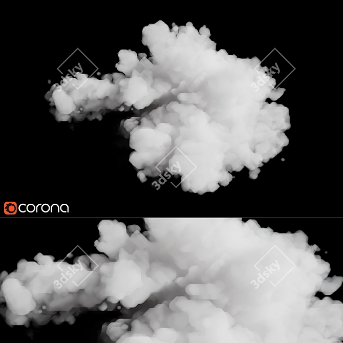 Cloud_06 - Adjustable Material Control 3D model image 1