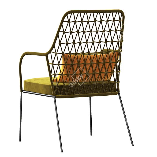 Panarea Lounge Chair: Stylish and Comfortable 3D model image 4