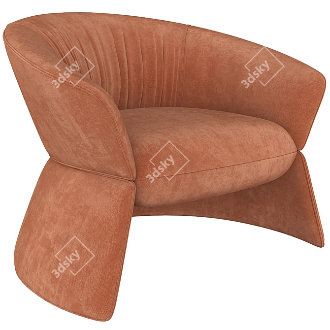 Modern Elegance: Swale High Armchair 3D model image 4