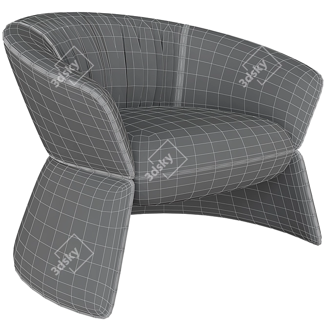 Modern Elegance: Swale High Armchair 3D model image 6