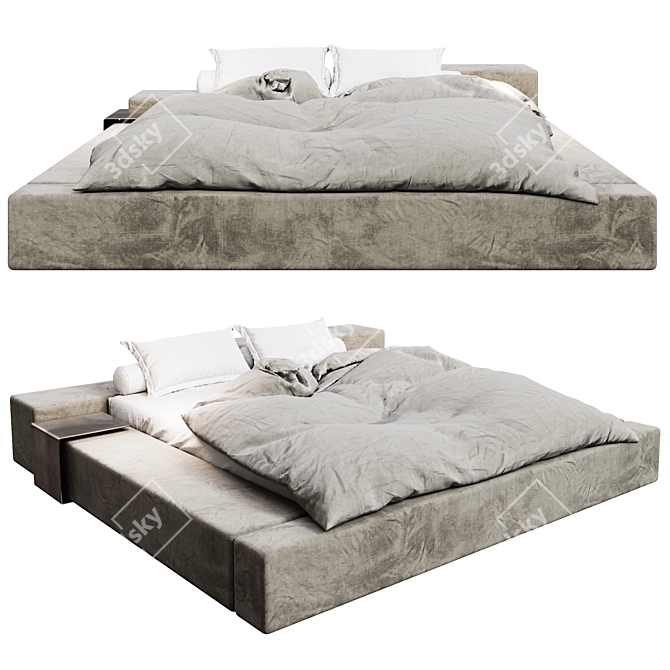 Space-Saving Extra Wall Bed 3D model image 1