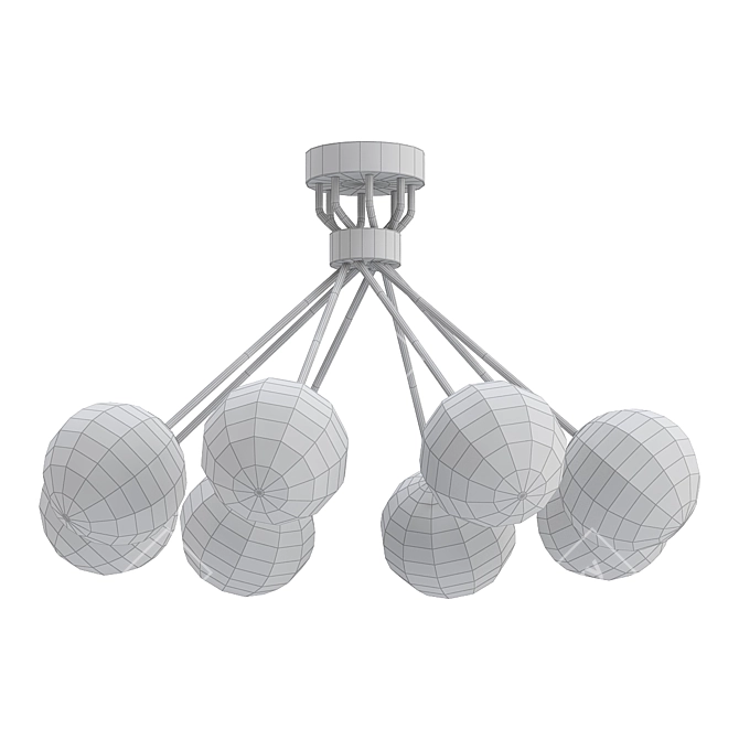 Elegant Tea Light Pendant 3D model image 2