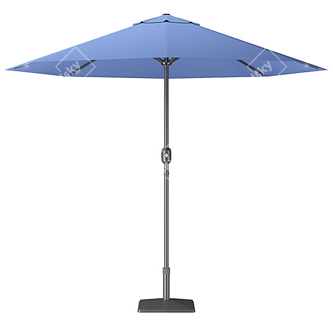 Illuminated Garden Umbrella 3D model image 2