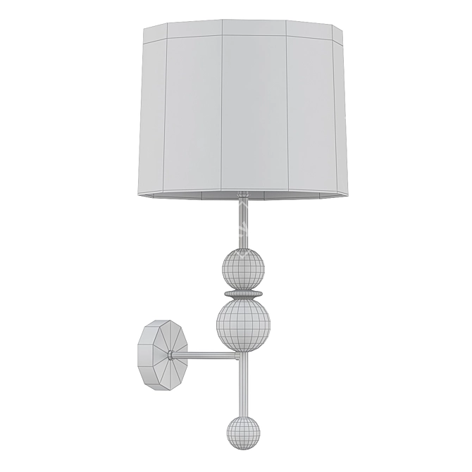 Elegant Chelsea Wall Light 3D model image 2