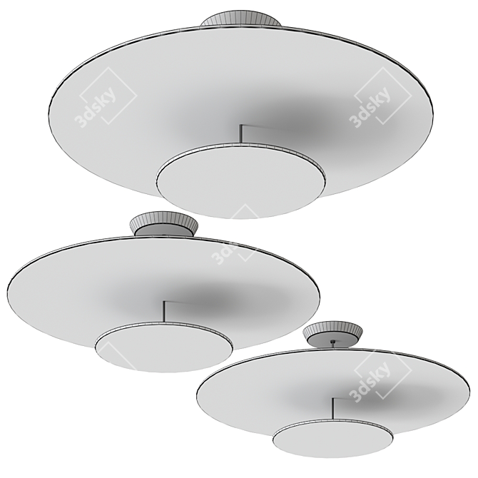 Sleek Vibia Flat 5926 LED 3D model image 2