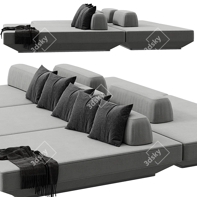 Tommy Boca: Modern Sofa Inspiration 3D model image 4