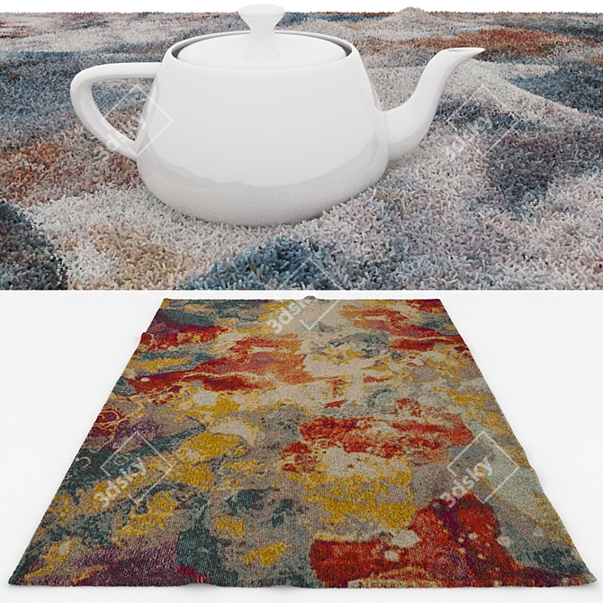 Versatile Set of 6 Rugs: V-Ray, Corona & More 3D model image 3