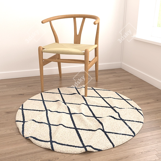 Versatile Set of 8 Rugs 3D model image 3