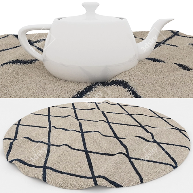 Versatile Set of 8 Rugs 3D model image 4