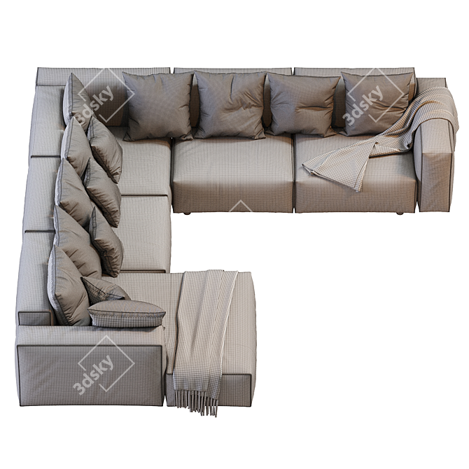 Hills_Sofa: Modern Design, Spacious Comfort 3D model image 6