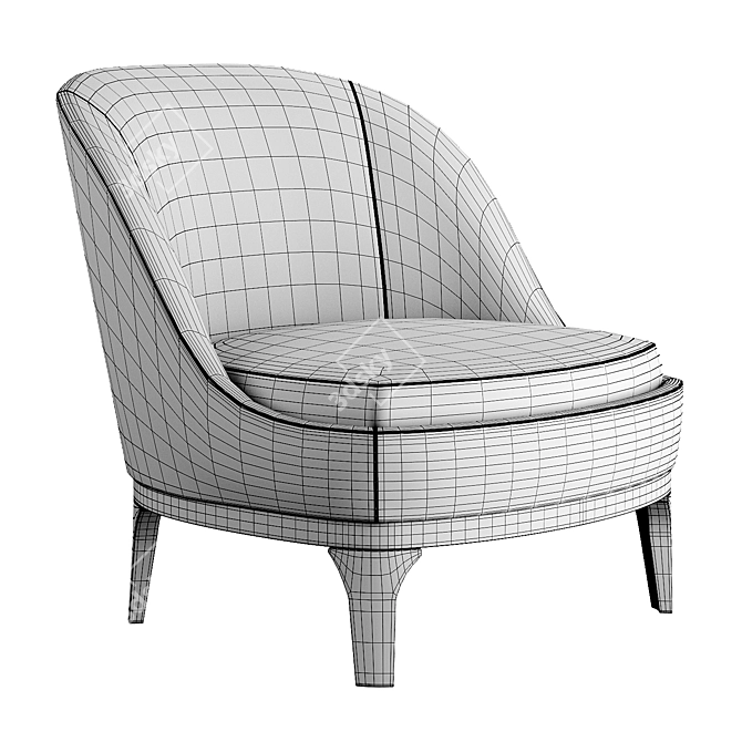 Sleek and Stylish Flexform Dragonfly Chair 3D model image 3