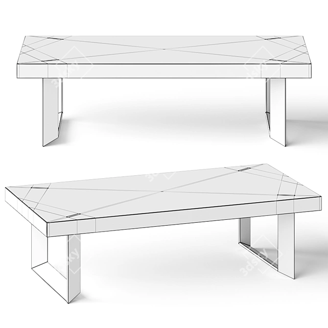 Streamline Ignado Coffee Table 3D model image 2