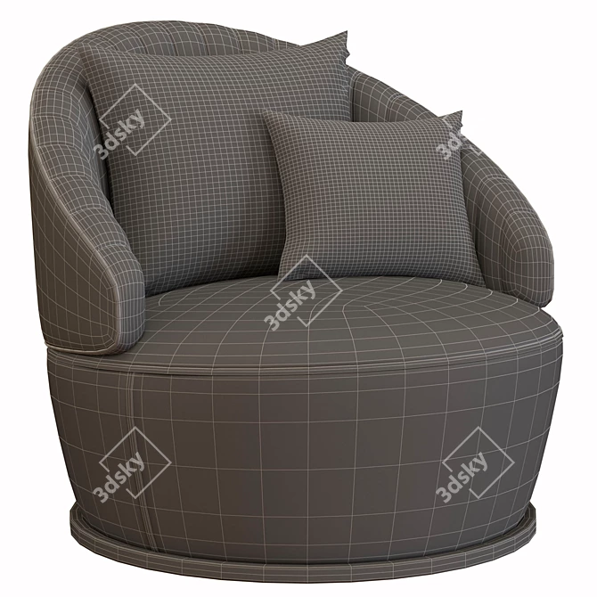 Contemporary Consonance Armchair: Luxury meets Function in Roche Bobois 3D model image 1