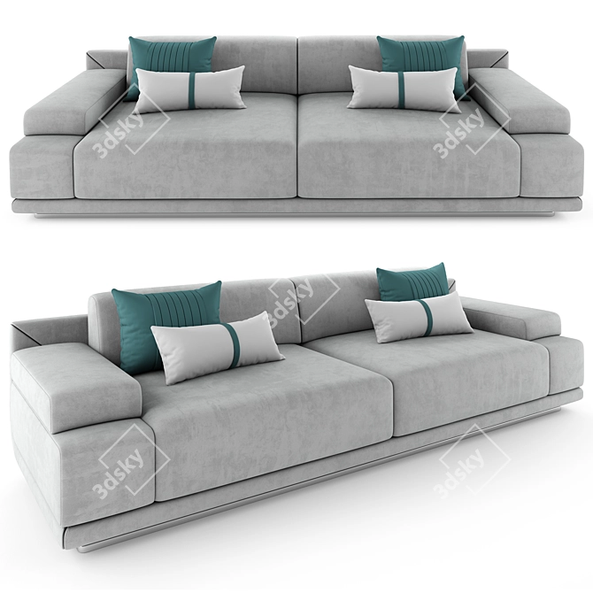 Mnoxet Design Sofa 006: Stylishly Designed and Highly Detailed 3D model image 4