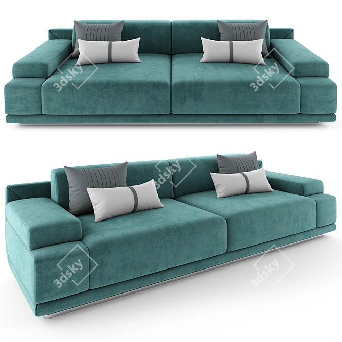 Mnoxet Design Sofa 006: Stylishly Designed and Highly Detailed 3D model image 5