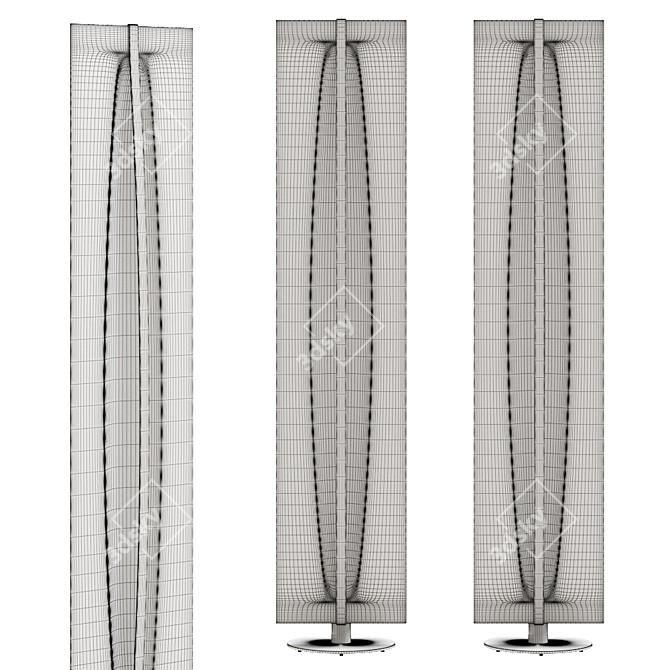 Terra Reflex Floor Lamp - Sleek and Modern 3D model image 2