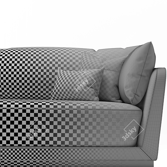 Luxury Dorian Sofa: Ultimate Elegance 3D model image 3