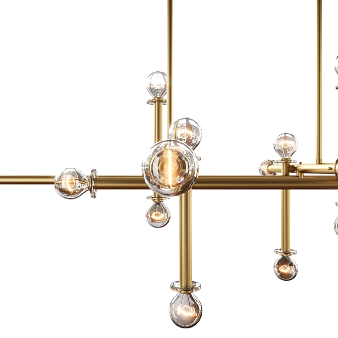 Milano Linear Suspension 48: Elegant and Versatile Lighting Fixture 3D model image 3