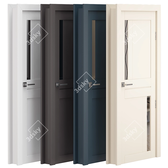 Russian Style Doors: Authentic & High-Quality 3D model image 2