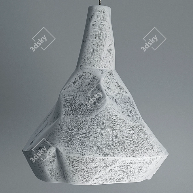 Minted Paper Ceramic Lamp 3D model image 5