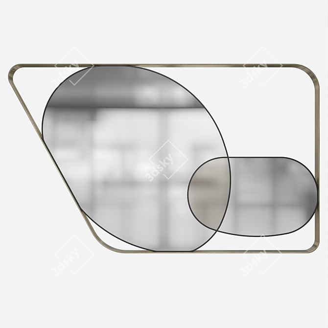  Marioni Landscape Mirror A - Sleek and Stylish 3D model image 1