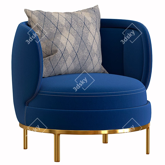 Jaime Hayon's Vuelta Lounge Chair 3D model image 1