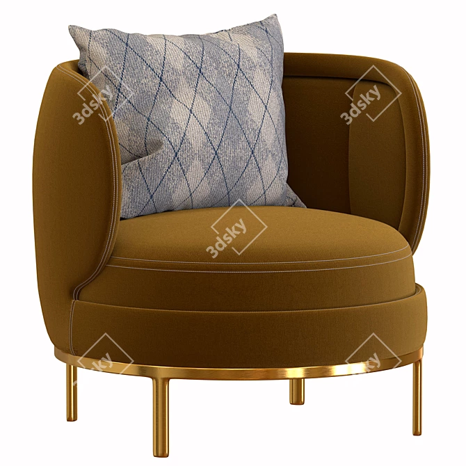 Jaime Hayon's Vuelta Lounge Chair 3D model image 4