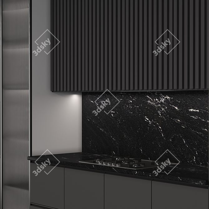 Sleek 40mm Kitchen Design 3D model image 3