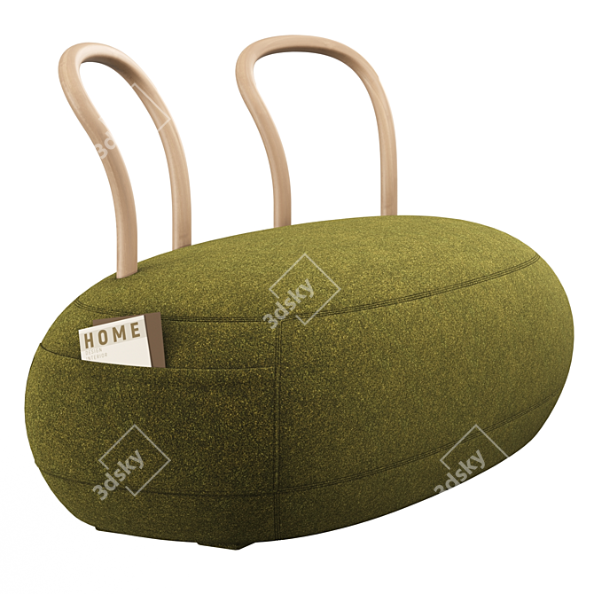 Stylish Italian Pouf: Yum Yum Collection 3D model image 3