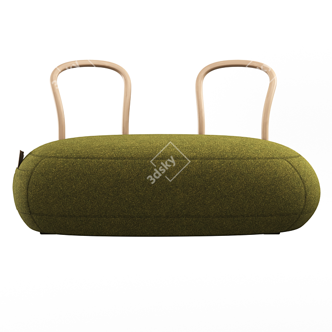 Stylish Italian Pouf: Yum Yum Collection 3D model image 4