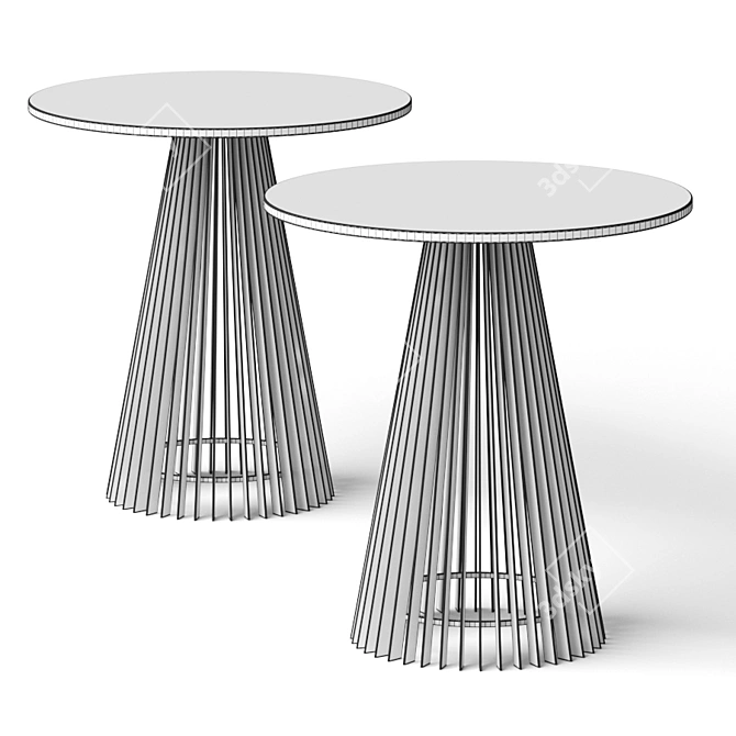 Modern Arteriors Jaime End Table 3D model image 2