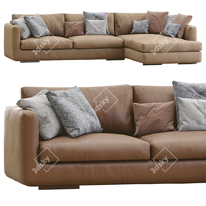 Sleek Flexform Magnum Sofa 3D model image 1