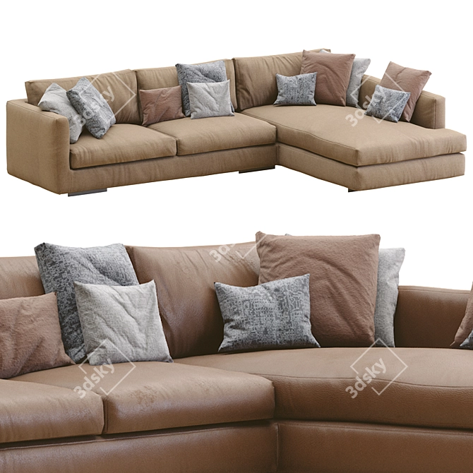 Sleek Flexform Magnum Sofa 3D model image 5