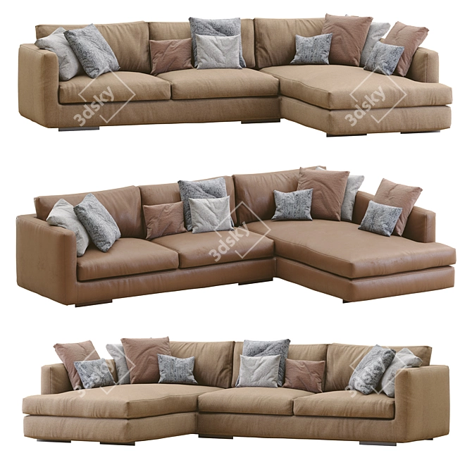 Sleek Flexform Magnum Sofa 3D model image 6