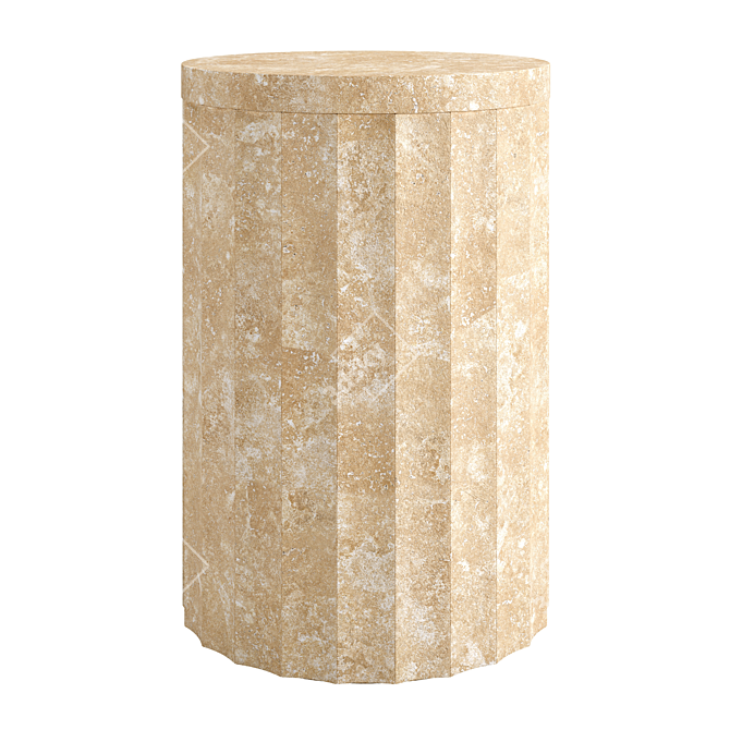 Luxury Marble Column Tables 3D model image 2