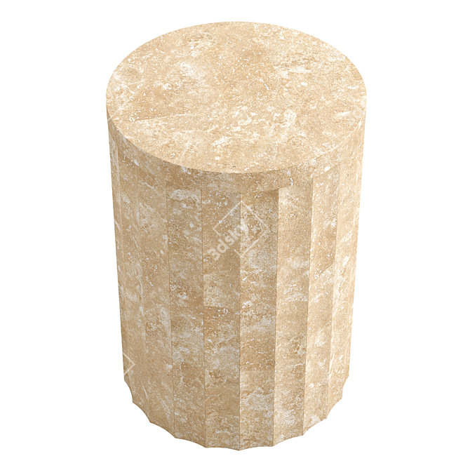 Luxury Marble Column Tables 3D model image 3