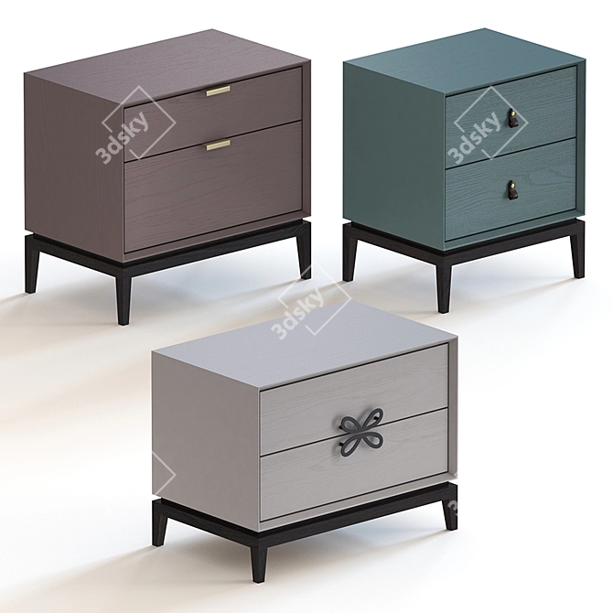 Elegant Pedestals: Koza Home "Fine 3D model image 1